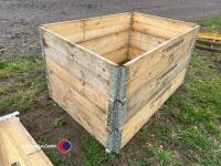 3 x raised bed sections ideal for veg plots - 3