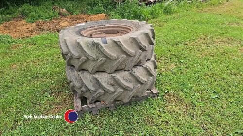 Manitou rough terrain forklift wheels and tyres, 14.9R24