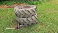 Manitou rough terrain forklift wheels and tyres, 14.9R24