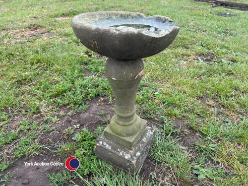 Stone bird bath