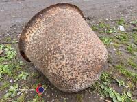 Cast iron couldron, approx 20in internal diameter at rim - 3