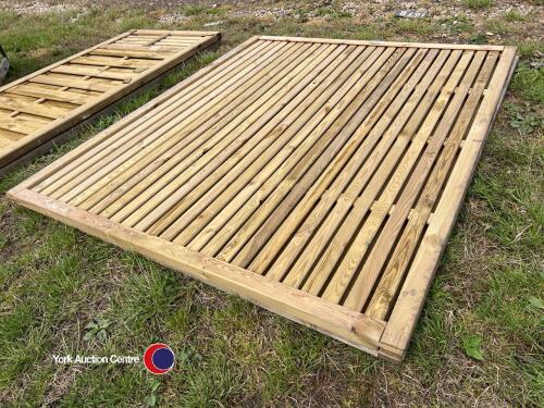 2 x new garden fence panels 1.5m x 1.8m