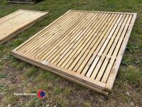 2 x new garden fence panels 1.5m x 1.8m - 3