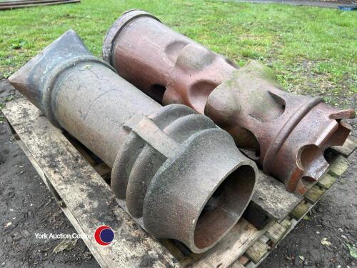 2 x chimney pots