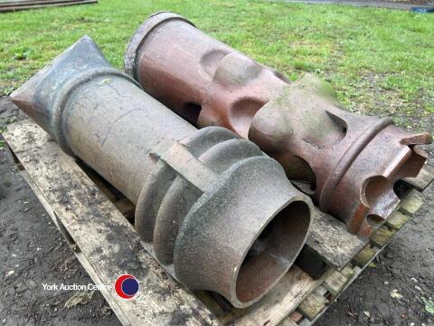 2 x chimney pots