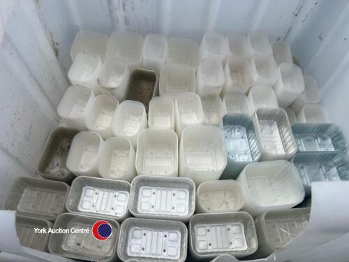 Box of assorted strawberry punnets without handles