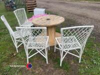 Garden table and 4 chairs - 3