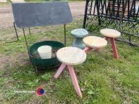 Bird bath, wishing well planter and plant display unit - 3