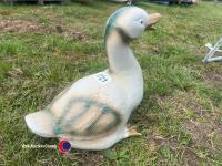Antique garden duck ornament - 3