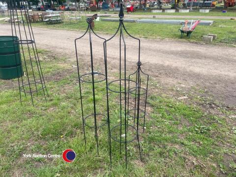 3 x garden obelisks