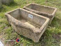 2 x rectangular planters - 2