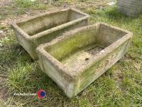 2 x rectangular planters - 3