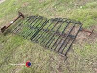 2 x heavy iron gates