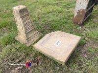 Stone bird bath - damaged