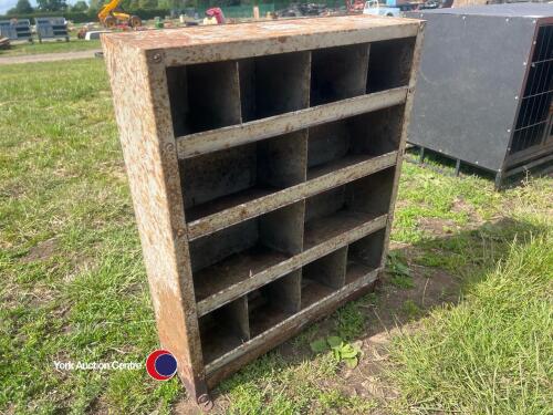 Small metal sorting cabinet