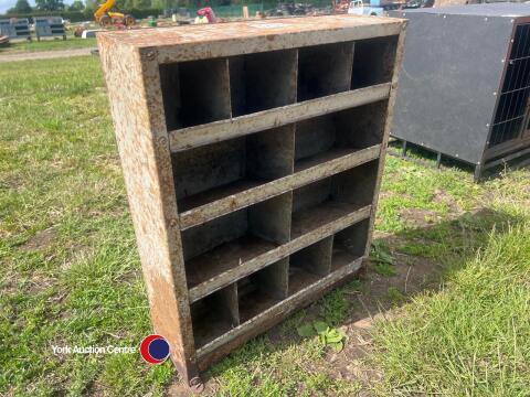Small metal sorting cabinet