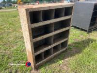 Small metal sorting cabinet