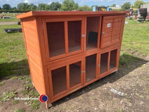 Large two storey rabbit hutch hardly used