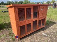 Large two storey rabbit hutch hardly used