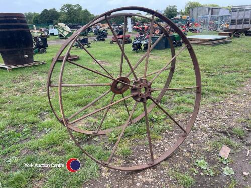 2 x cast wheels