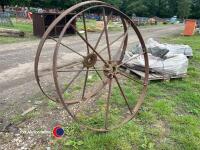 2 x cast wheels - 3