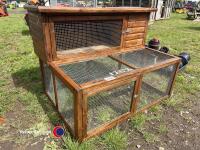 Rabbit hutch and run