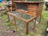 Rabbit hutch and run - 2