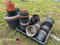 Various plant pots