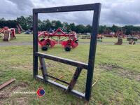 4 tine big bale spike on Euro brackets - 4