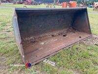 Tractor loader bucket 6ft wide on Euro hitch headstock - 2