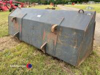 Tractor loader bucket 6ft wide on Euro hitch headstock - 3
