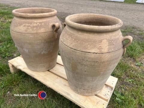 2 x garden urns as planters