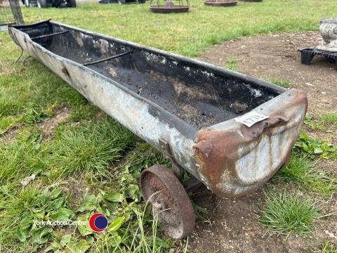 Sheep trough as garden planter