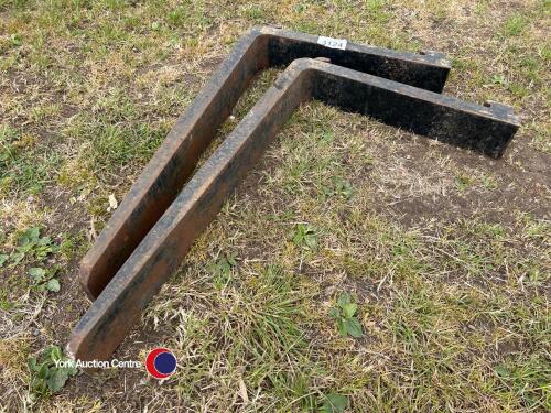 Set of pallet tines