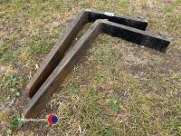 Set of pallet tines