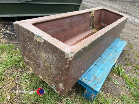 Large glazed trough