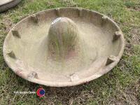 Cast round pig troughs - 2