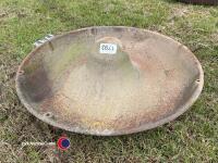Cast round pig troughs