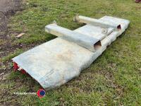 Yard sweeper to fit pallet tines