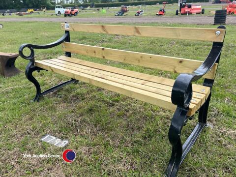 Rustic garden bench, refurbished
