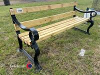 Rustic garden bench, refurbished - 2