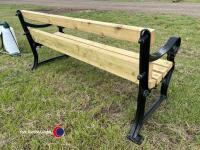 Rustic garden bench, refurbished - 3