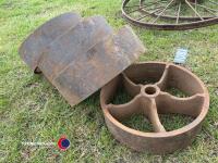 4 x cast shepherd hut wheels - 3