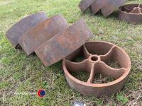 4 x cast shepherd hut wheels - 3