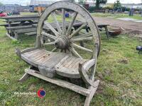 Cartwheel garden bench