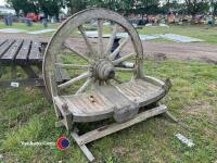 Cartwheel garden bench - 2