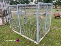 Galvanised dog cage 5ft x 7ft x 6ft