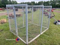Galvanised dog cage 5ft x 7ft x 6ft - 2
