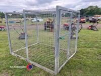 Galvanised dog cage 5ft x 7ft x 6ft - 3
