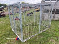 Galvanised dog cage 5ft x 7ft x 6ft - 4